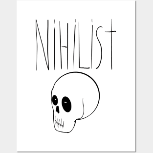 Nihilist (Black) Posters and Art